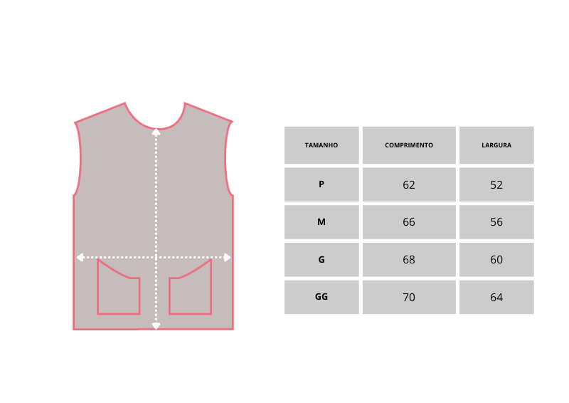 Regata Utilitary com bolsos CNTT